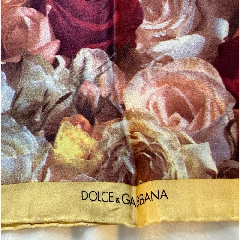 Dolce & Gabbana silk satin scarf , pretty roses show in the movie